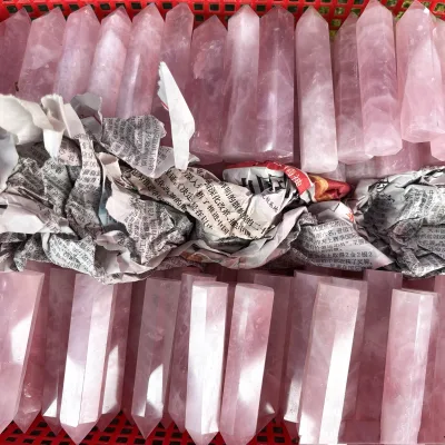 pink Quartz Crystal Bulk