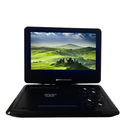 Portable DVD Rechargeable EVD Player 9 Inch Portable TV Game Monitor DVD Swivel Display