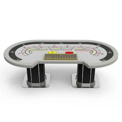 YH Various Styles Rectangle Legs Stainless Pedal Baccarat Table for Casino Entertainment