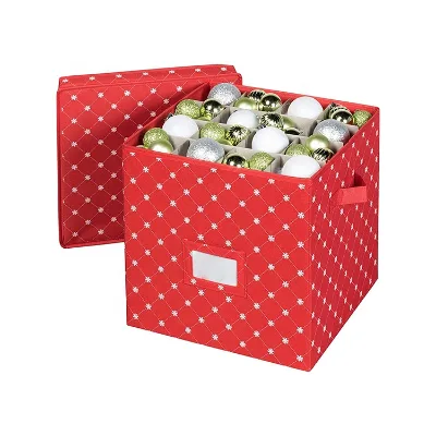 Adjustable 64 Dividers Zippered Closure Closet System Organizer Holiday Decorations Christmas Storage Christmas Storage Boxes