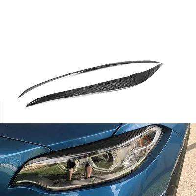 Dry Carbon F87 M2 Headlight Eyebrow Eyelids for BMW F22 F23 220i 228i M235i M Sport 2014-2018