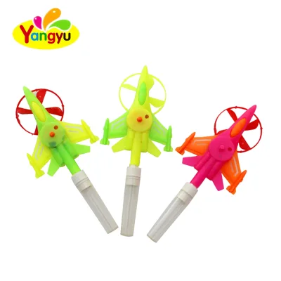 Funny Mix Color Plastic Plane Toy with Colorful Fruit Flavor Powder Candy
