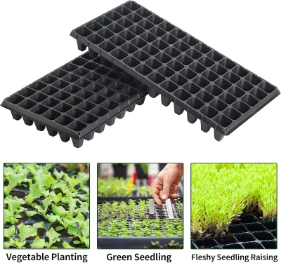 54x28cm Reusable Plastic Seeding Starter Tray for Nursery Growing Plants Propagation Germination