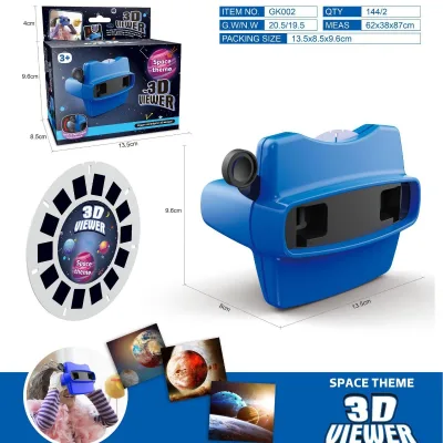 New Cross-border 3D Animal Viewing Machine Three-dimensional Rotating Table Image Viewing Educational Science Technology DV Toy