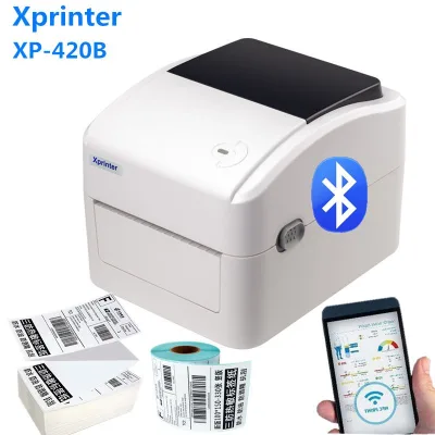 XP-420B Direct Thermal Label Printer A6 Waybill PCBA for Barcode 4x6 Shipping Label Sticker Thermal Grocery Promotion