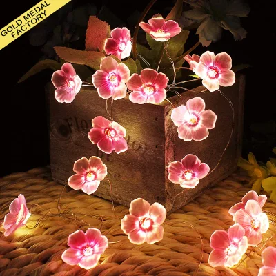 Cherry Blossom Lamp Led Flower Fairy Lights Fleurs De Cerisier Artificielles Luces Navida Party Decorations Cherry Blossom Lamps