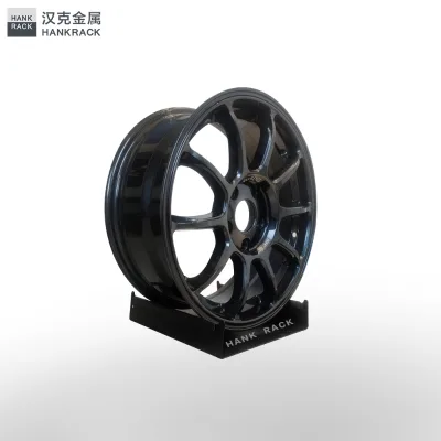 High Quality Metallic Light Duty Car Wheel Hub Display Stand & Racks with 60kg Load Capacity Custom Logo Color & Size Options