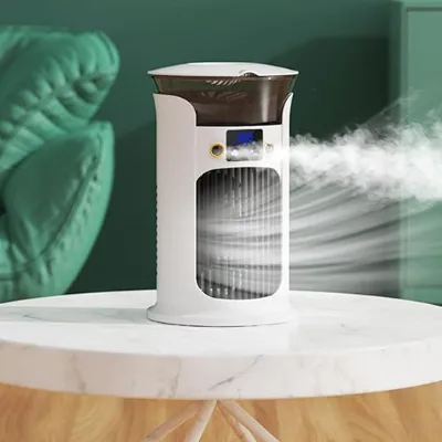Portable Cooling Fan USB Charging Cooling Machine 3 Speeds Evaporative for Own Use Desktop Air Cooling Machine