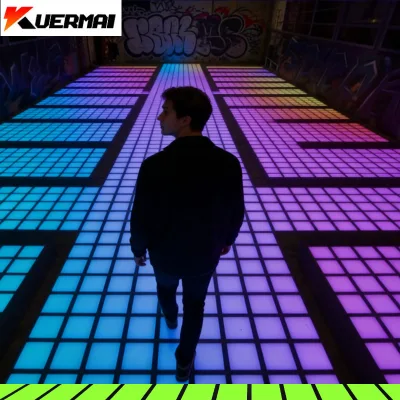 Kuermai Interactive LED Dance Floor Game-Realistic & Energetic PVC Material for Indoor Use in Adventure Parks & Shopping Malls