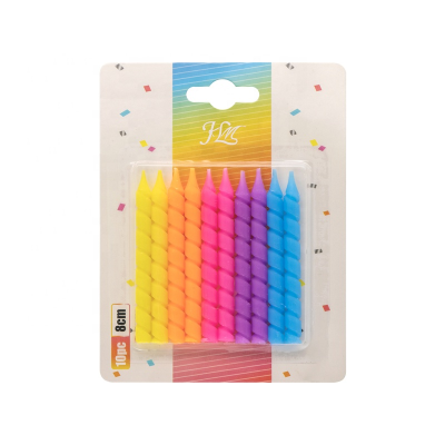 Birthday Candle Holiday Gold Pink Orange Blue Red Green Thread Slender Wedding Party Party Creative Cake Candle
