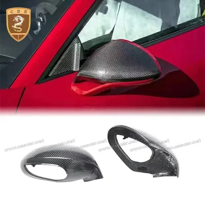 OEM Style Dry Carbon Fiber Carbon Fiber Car Rearview Mirror Cover for Porsche 991 Side Mirror Cover