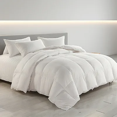 Luxury White Polyester/Cotton Blend Hotel Sateen Printed Sheet Fabric Anti-UV & Anti-Pilling Durable Breathable Soft All-Season