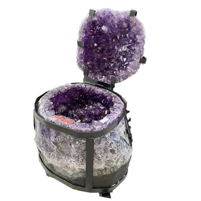 Wholesale Crystal Healing Stone High Quality Amethyst Cluster Geode Natural Large Amethyst Cathedral Geode Amethyst Cave