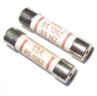 British BS1362 Sand-Filled Explosion-Proof Ceramic Fuse Tube 3A 5A 10A 13A 15A High Low Breaking Capacity 6x25 Metal Copper