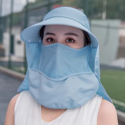 Wide brimmed sun hat multifunctional UPF 50 protective bucket hat