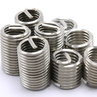 ANCETE Machining Custom Threaded Parts Helicoils M9*1.5 304 Stainless Steel Polished for Thread Wire Thread Insert
