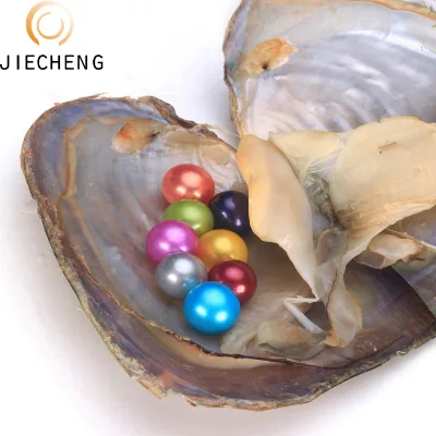 6-8mm Wholesale Wish oyster Nearly Round Pearl Oysters with Wish Pearls Inside