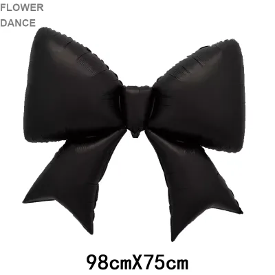 Big Black Bow Foil Balloon Birthday, Festival and Party Decoration Balloon Foil Balloon Valentine's Day Wedding Decoration