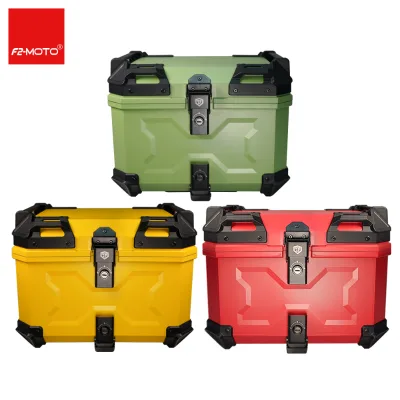 45L Motorcycle Rear Box New ABS and PP Top with Alloy Waterproof Features in Three Colors