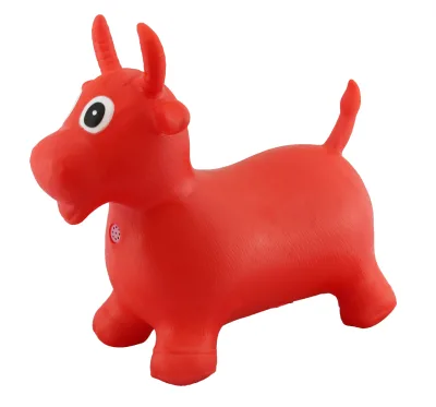 Inflatable Eco-friendly PVC Material Ride-on Animal Bouncing Cow with Voice Indoor & Outdoor Toys