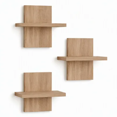 Hot Sales Wooden Wall Mount Wooden Hanging Shelf Plywood Floating Shelf Organizer Display Rack Wall Decor Wood Shelf