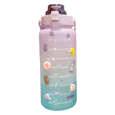 Large Capacity Portable Plastic Outdoor Kids Sippy Cup Sports Milk Carton Water Bottle