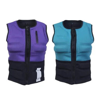 DIVESTAR OEM Service Strong Protective Chaleco De Impacto PVC Foam CE Certified Women Men Neoprene Watersport Impact Vest 150n