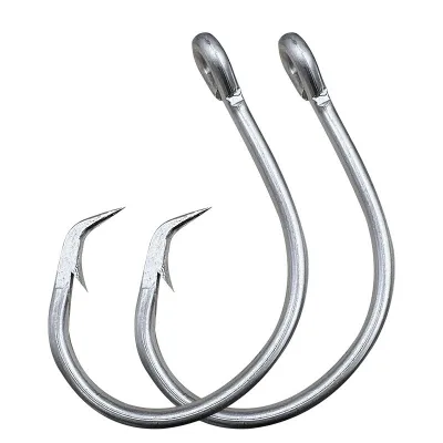 For 39960 Stainless Steel Hook for Tuna Shark Shrimp & Perch-Sea & Ice Fishing Fly & Trolling Super Strong 24/0 28/0