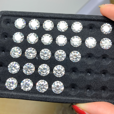 DEF Color VS Purity Well Polished 8mm Round Diamond Cut HPHT Lab Grown CVD Diamond