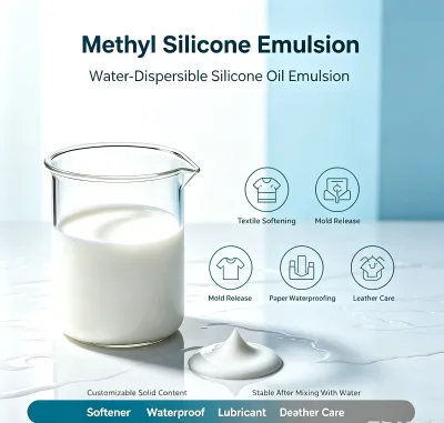 Anti-Static Methyl Silicone Oil Emulsion Textile Auxiliary Silicone Finishing Agent for All Kinds Fabrics