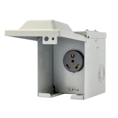 30 Amp 125 Volt RV Power Outlet Box Electrical NEMA TT-30R RV Outlet Panel for Caravan Accessories