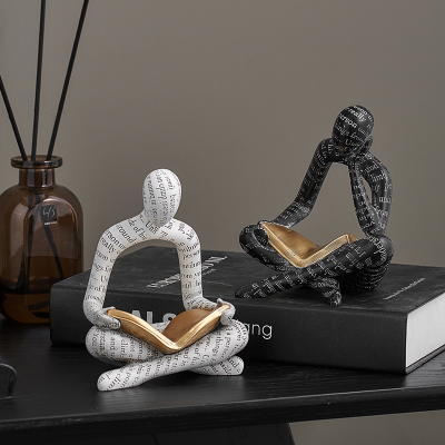 Wow House Original Design Art Couple Character Small Ornament Living Room Home Soft Decoration