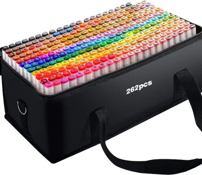 Dual Tip Art Drawing Paint Markers Pen Permanent Alcohol Marker Pen Set With Shoulder Bag
