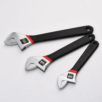 Adjustable 6\" 8\" 10\" 12\" Multi-Function Self-Locking Carbon Steel Wrench DIY Grade OEM Support CRV Material Chrome Finish