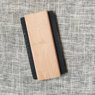 Wooden Lint Remover Manual Fabric Shaver for Wool Cashmere Clothes Portable Double-sided Sweater Fuzz Brush