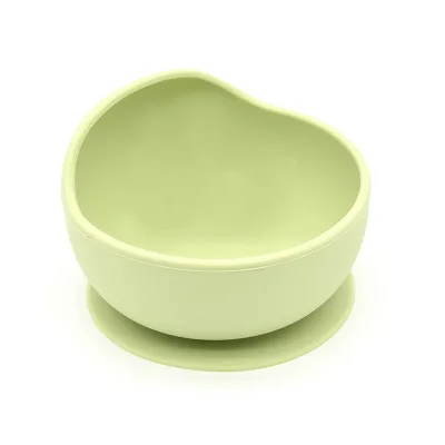 Wholesale Unbreakable Toddler Training Bowl with Strong Dishwasher Safe Suction Nospill Silicone Baby Feeding Bowl