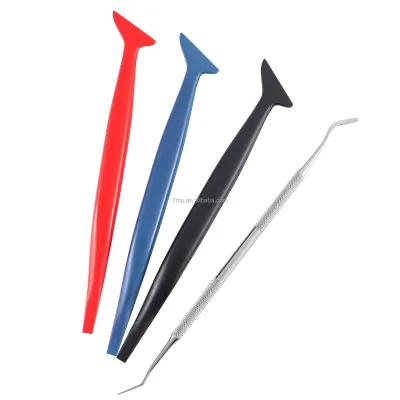 7mo Good Quality Car Wrapping Tool Kit Tucking Tools Micro Squeegee Hand Applicator Trimmer Squeegee
