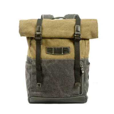 Convertible Best Waterproof Student Men Mountain Vintage Manufacturer School Hiking Laptop Leather Canvas Backpack
