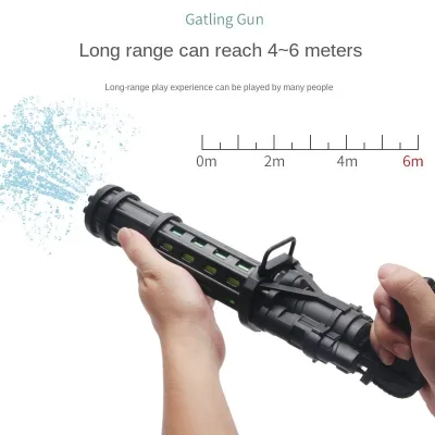 2023 Summer Gift Water Gun Plastic Games Playing in Swimming Cool Gatling Water Gun Toy