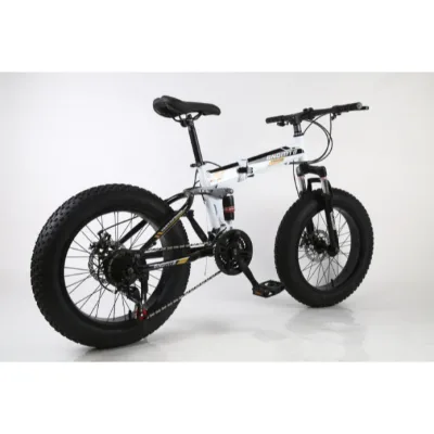 20-inch Carbon Steel Frame Folding 7-speed, Thick Snow Tires, Comfortable Saddle bicycle