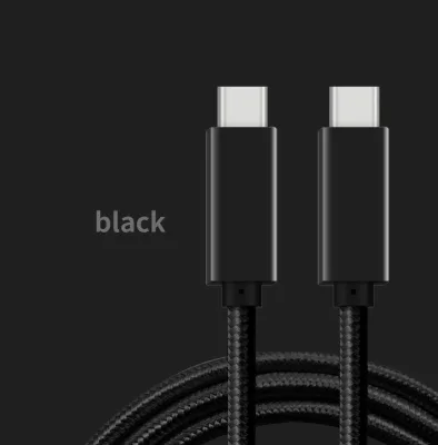 Built-in Smart Chip USB-C C 100W PD High Power Charging Cable 7 Core Copper Wire Nylon Braided Anti-Tangle Mobile Phone Camera