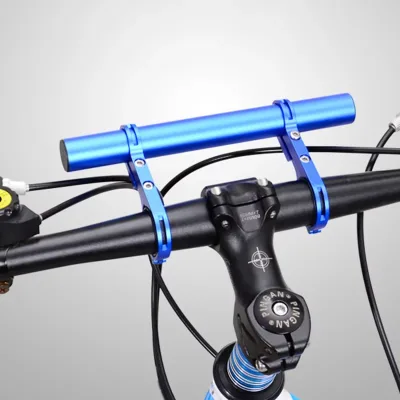 Bicycle Handlebar Extended Bracket Bike Headlight Mount Bar Computer and Lamp Alloy Support Stand Bike Accessories
