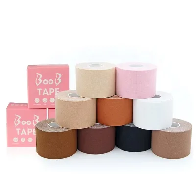 Wholesale Waterproof Sweatproof Breast Lift Tape Cotton Reusable Boob Tape for Cleavage