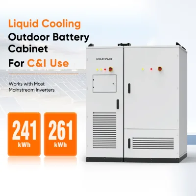 C&I Liquid Cooling LiFePO4 off Grid on Grid Energy Storage System 125kw 261kwh Lithium Battery Cabinet Solutions