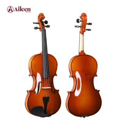 AileenMusic 4/4-1/16 Solid Spruce Top BBR/BCO/BBK Colour Student Violin Kit (VG106)