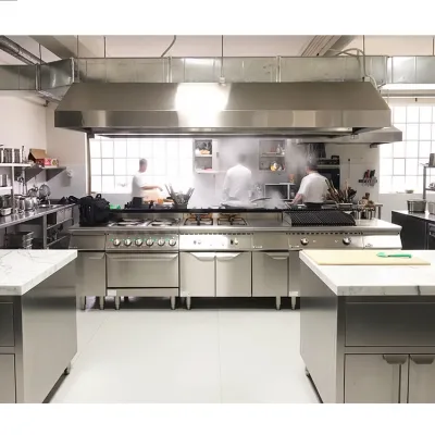 Shinelong Commercial Hotel Kitchen Catering Restaurant Equipment Gas Range Oven Fryer Stainless Steel Turnkey Project