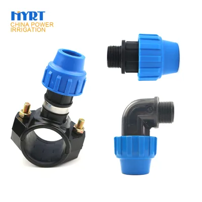 HDPE Compression Fitting for Drip Pipe Saddle Clamps