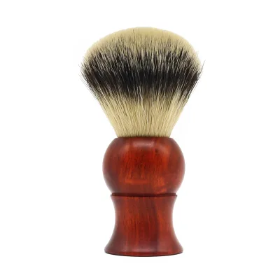 Shaving Brush Supplier a Very Nice Shaving Brush High End Rosewood Synthetic Handle Shaving Brush With Custom Logo