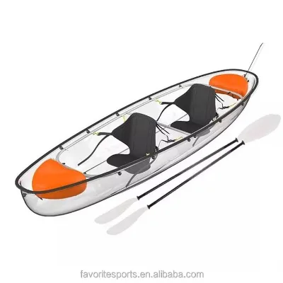 Polycarbonate Crystal Clear Transparent Kayak Eco-Friendly Ocean Waters Wholesale