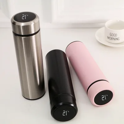 500ml Stainless Steel Intelligent Thermos Water Bottle With Temperature Display